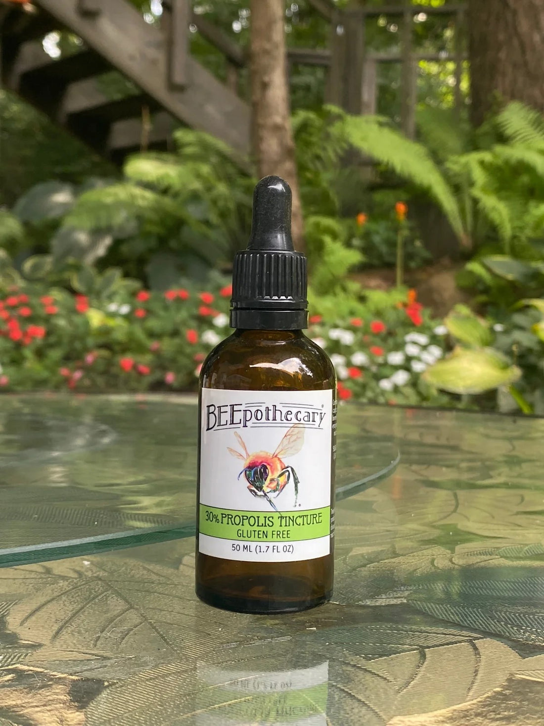 BEEpothecary 30% Propolis Tincture Gluten Free in 50 ml bottle with dropper
