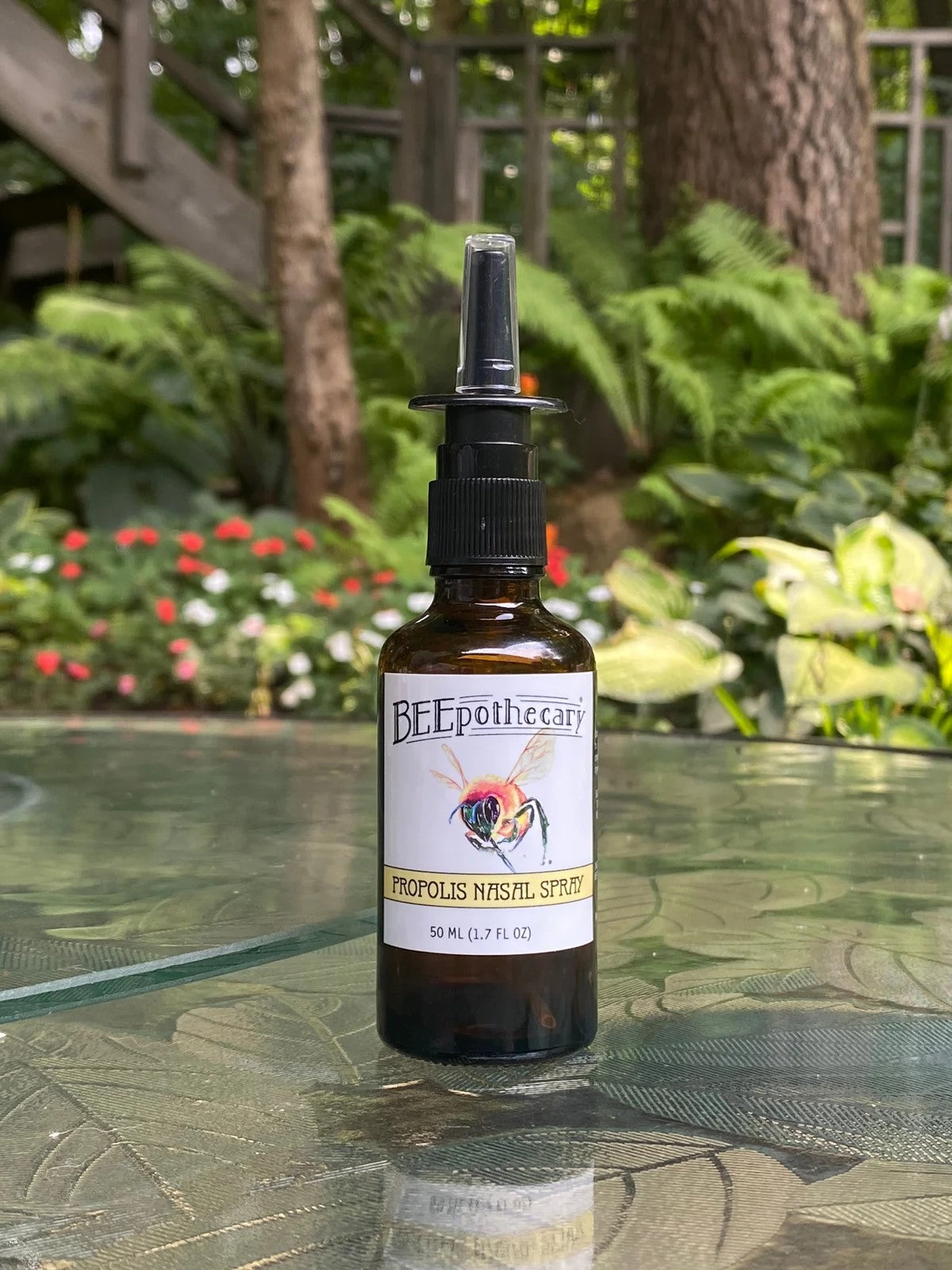 BEEpothecary propolis nasal spray 50 ml brown bottle with white label