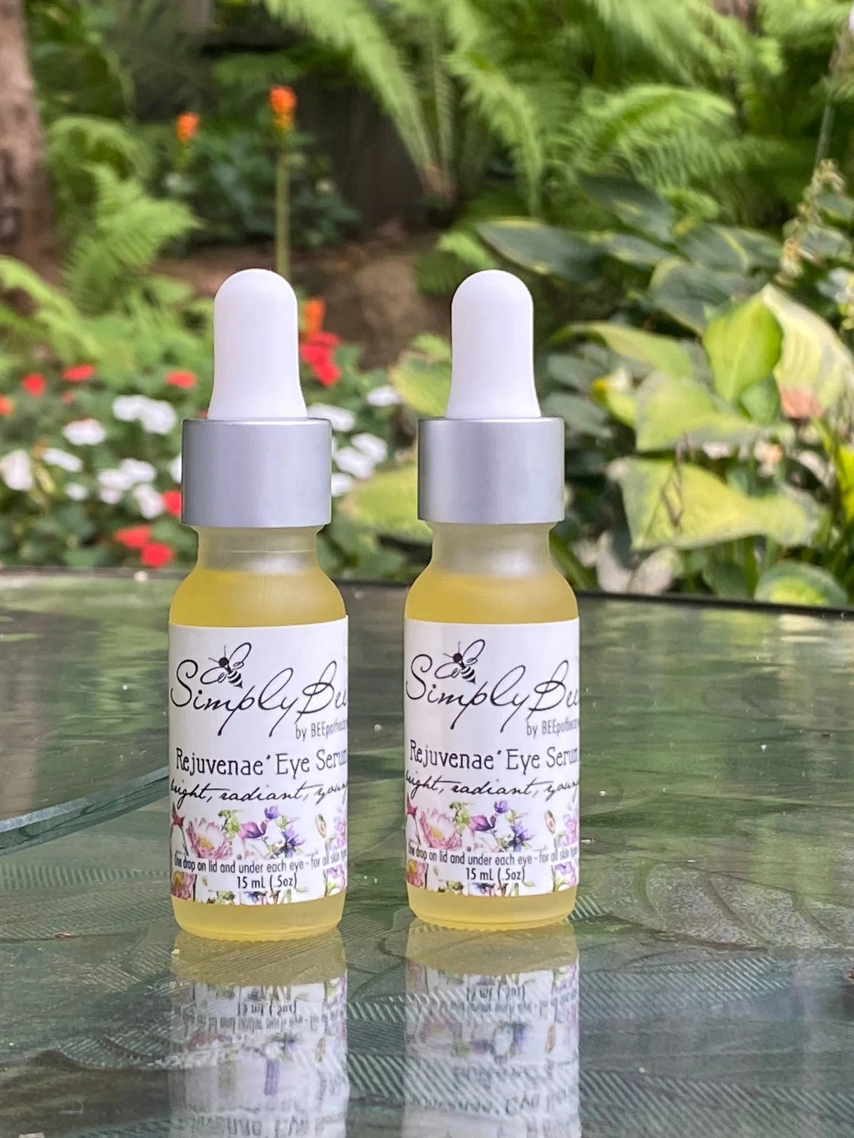 BEEpothecary bee line skin care eye serum golden color with dropper